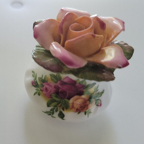 Royal Albert Old Country Roses RARE mini salt and pepper shaker cruet set Englan - Picture 2 of 9